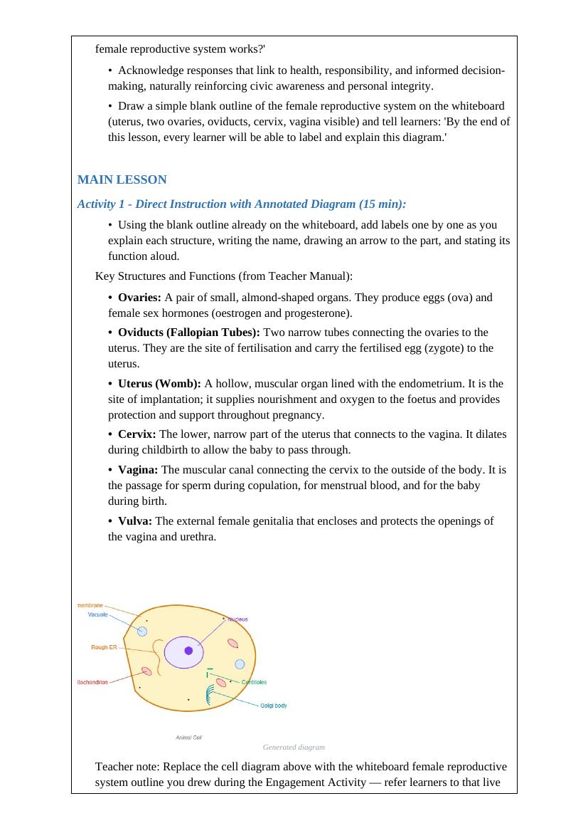 Sample lesson plan page 4