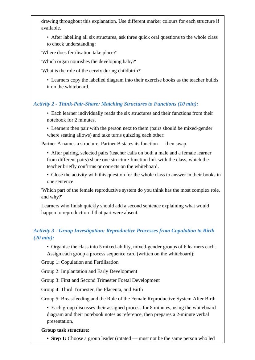 Sample lesson plan page 5