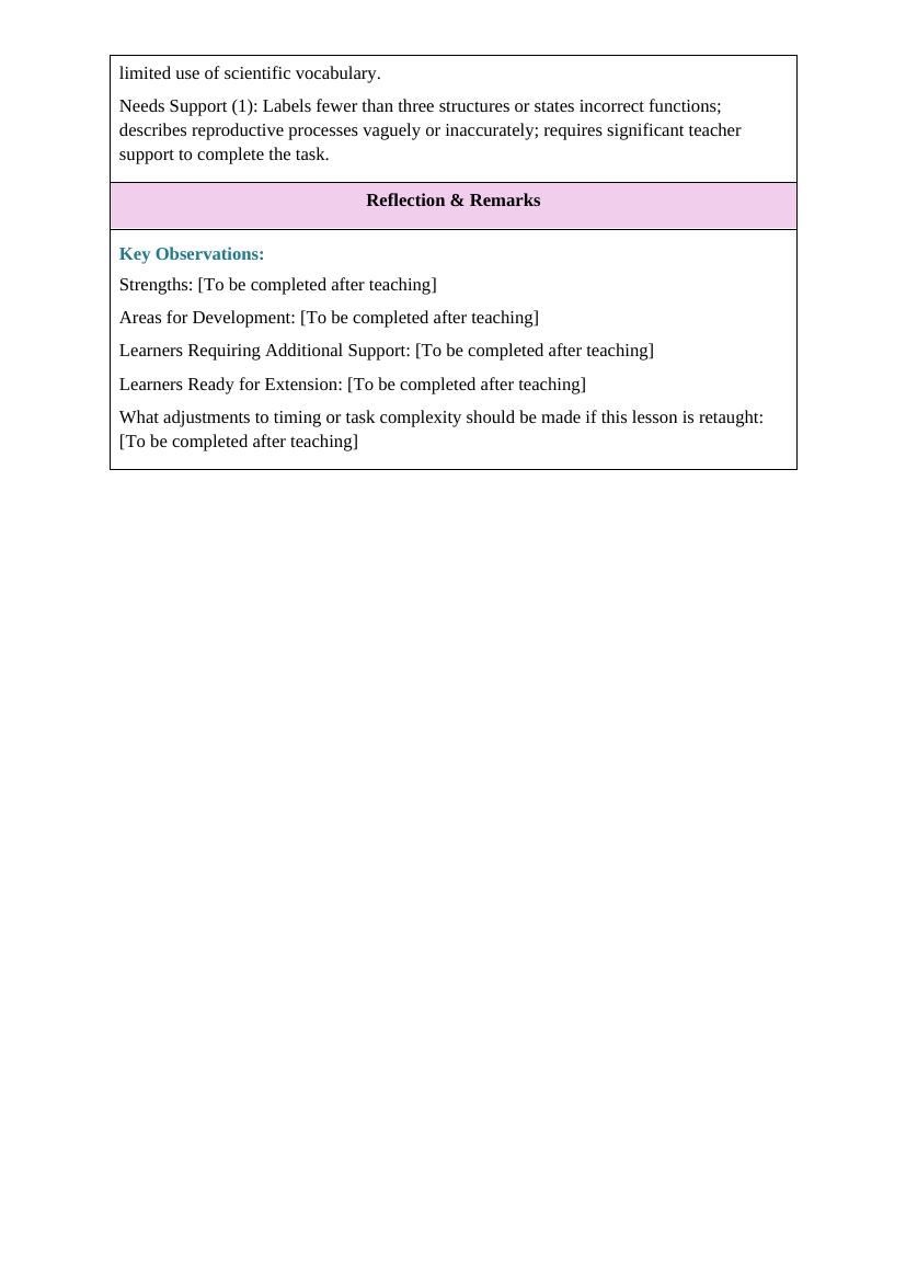 Sample lesson plan page 8